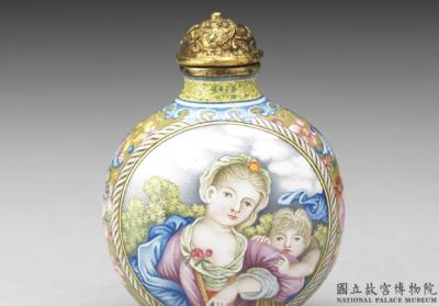 图片[2]-Copper-body painted enamel snuff bottle with a western mother-and-child design, Qing dynasty, Qianlong reign (1736-1795)-China Archive